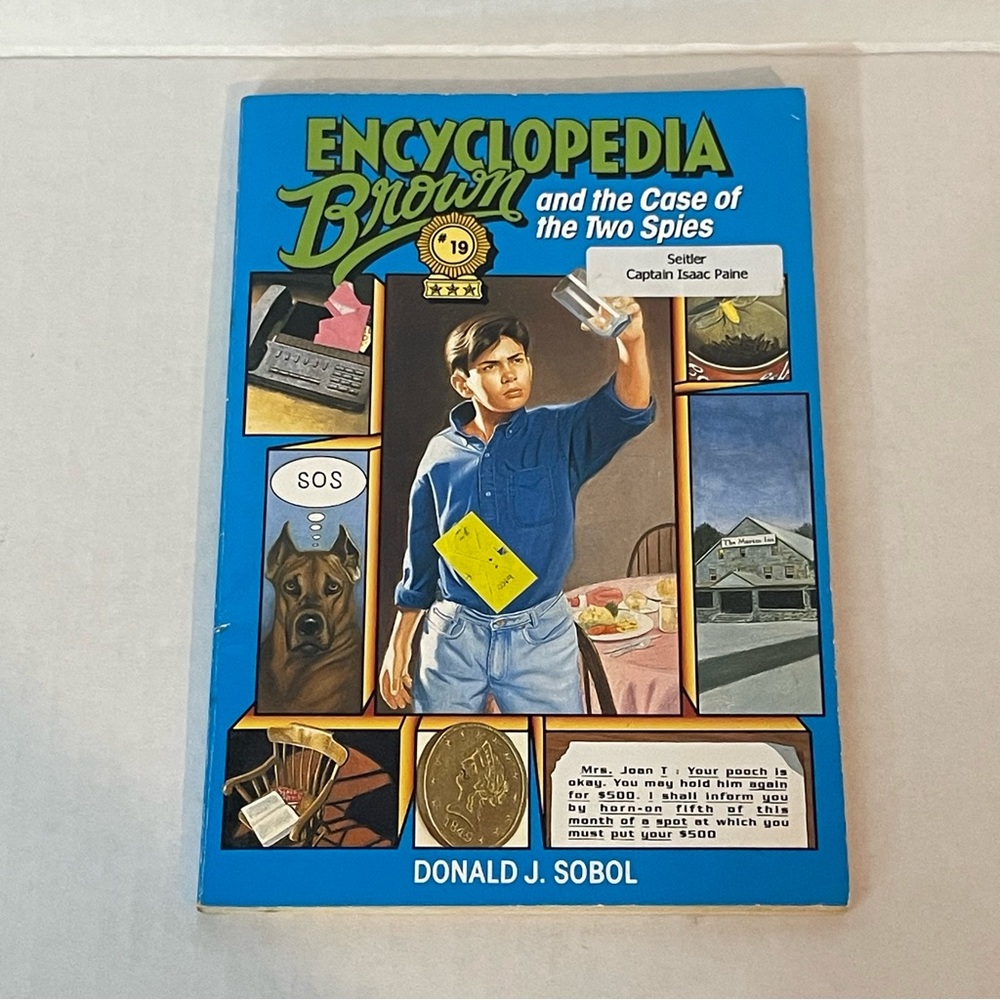 ♦️$3♦️ Encyclopedia Brown and the Case of the Two Spies Donald Sobol kids book
